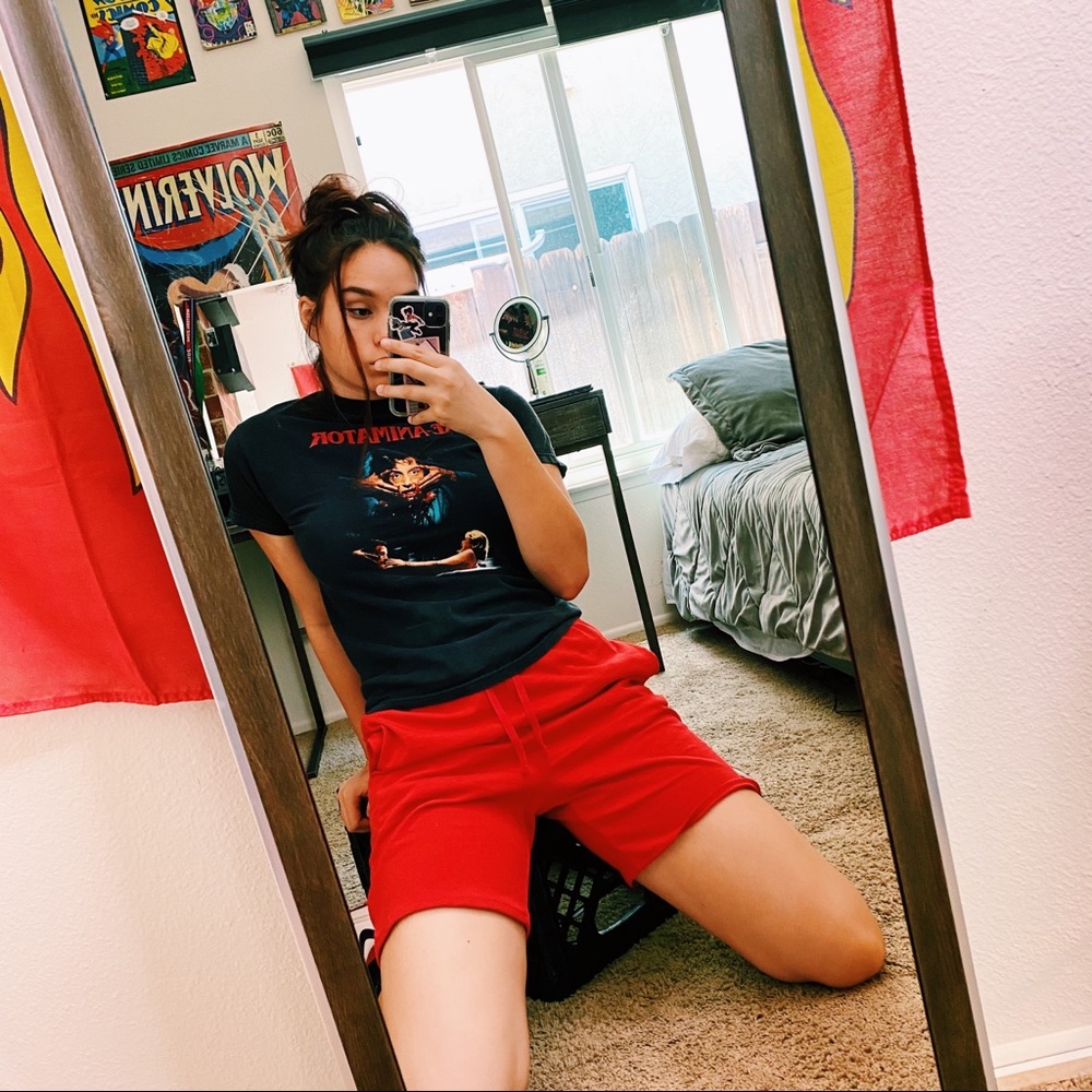 Red Gym Shorts Medium